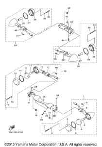 XVS1300CT Поворотники