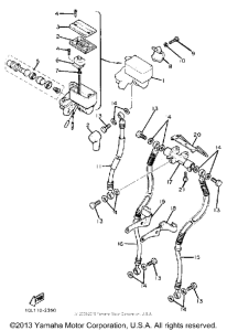 XV920J Главный тормозной цилиндр