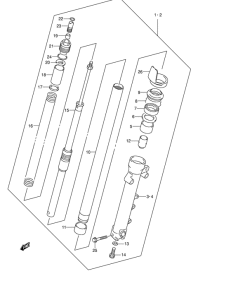 GSF1200S Передняя вилка