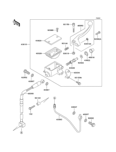KLX300R Передний тормозной цилиндр
