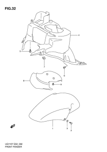 UG110 Переднее крыло