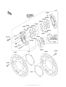 VN2000 Передний тормоз