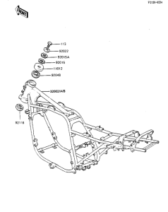 ZX750 Frame comp