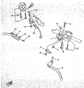 TZR50 Handle switch. lever