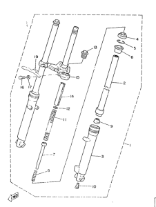 ME50 Передняя вилка