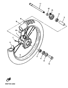 TT600W Переднее колесо