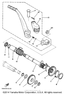 YZ125K Стартер