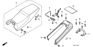 NTV650 Seat / rear cowl