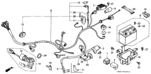 ST70 Wire harness /  ignition coil / battery