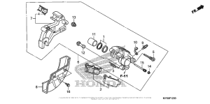XR650L Задний суппорт