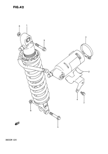 DR250 Задние амортизаторы