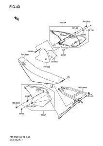 RM-Z250 Боковая крышка