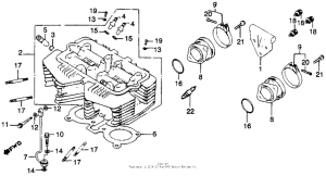 CB450 Головка цилиндров