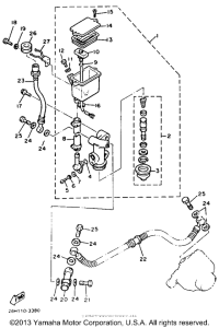 XVZ12TK Задний торм цилиндр