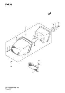 DR-Z400 Задний фонарь
