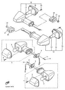 YZF600R Поворотники