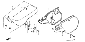 CR250R Seat / side cover