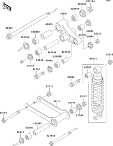 VN800 Подвеска  /  амортизатор