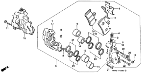 NR750 Передний суппорт