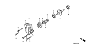 CR85R Водяная помпа
