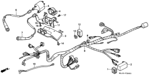 CB450S Wire harness /  ignition coil