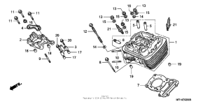 VT600C Передняя головка цилиндров