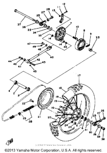 YZ125G Переднее колесо