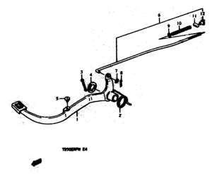 TS50 Педаль тормоза