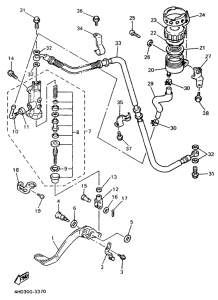 YZF750R Задний торм цилиндр
