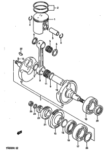 TS250 Вал коленчатый