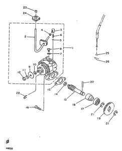 TZR125R Масляный насос