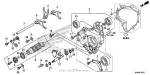 CTX1300 (ABS) Вилка переключения передач