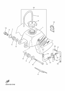 PW50 Топливный бак
