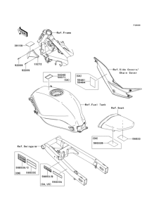 EX250 Лейбл предостережения