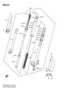 DR-Z400 Демпфер передней вилки