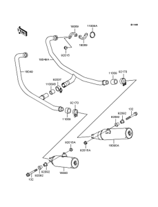 EX400 Глушитель