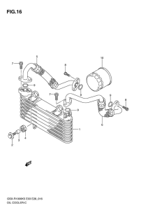 GSX-R1000 Масляный радиатор
