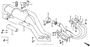XR500R Глушитель