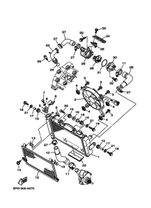 TDM900 Радиатор и шланг