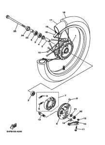 TTR125L Transom + tube