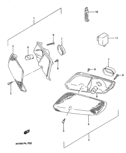 AH75 Front turn signal lamp