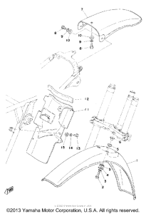 MX125C Front fender - rear fender