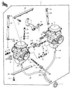 KZ250 Carburetor assy