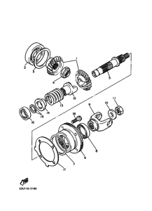 XV400 Средний привод