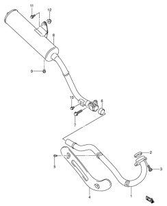 DR-Z125 Muffler comp