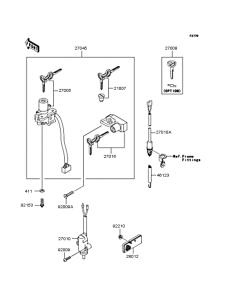 KLX250 Замок зажигания