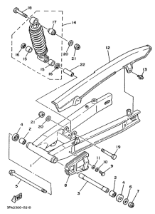 TZR125 Rear arm. suspension