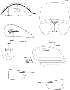 VN1500 Decals(bronze)
