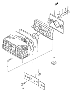 AX100 Задний комбинированный сигнал