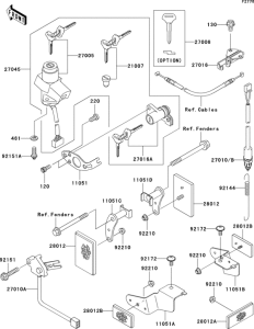 ZX1200 Замок зажикания